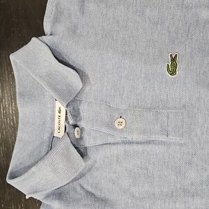 Lacoste Sky Blue Polo with Embroidered Logo
